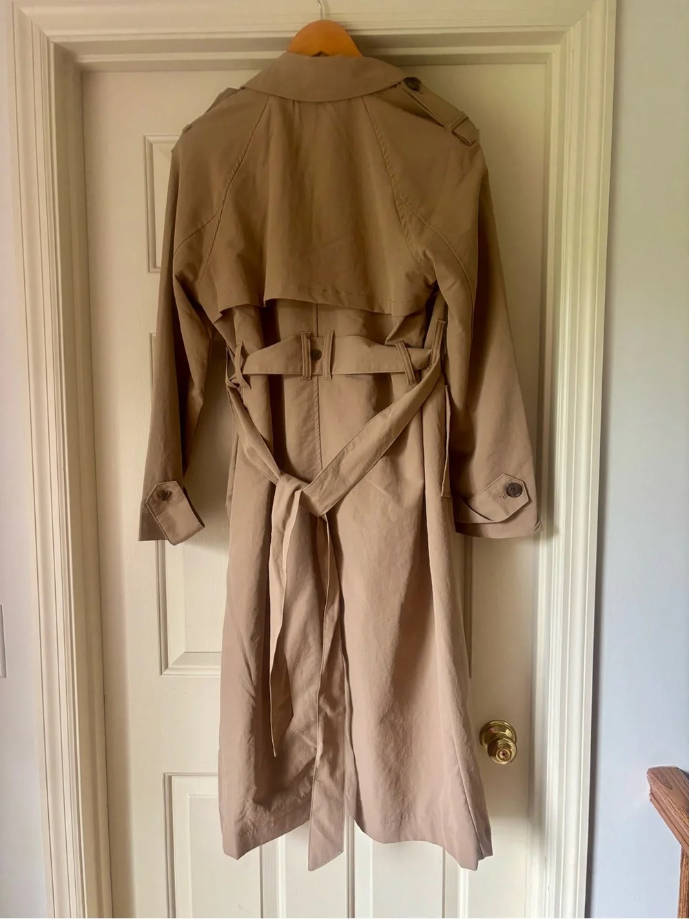 a new day Long Trench Coat Tan - Picture 2 of 3